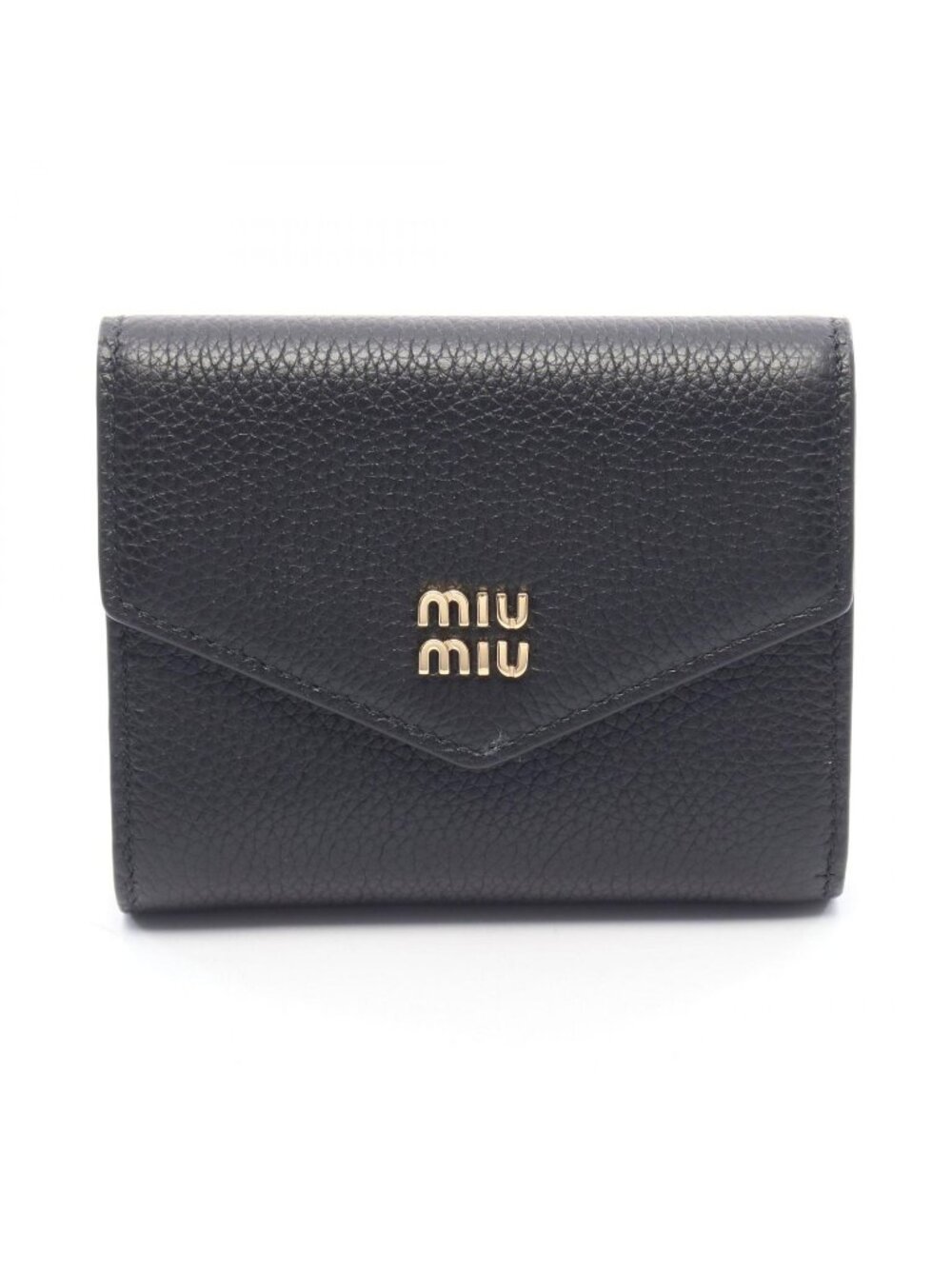 Miu Miu Trifold Wallet VIT.DAINO Square Leather